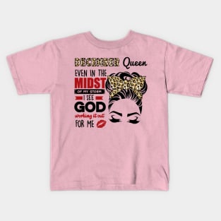 December Queen Even In The Midst Of The Storm Kids T-Shirt